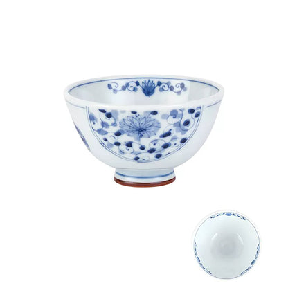 Vaisselle japonaise Rintrindo Hana Imari en porcelaine bleue et blanche