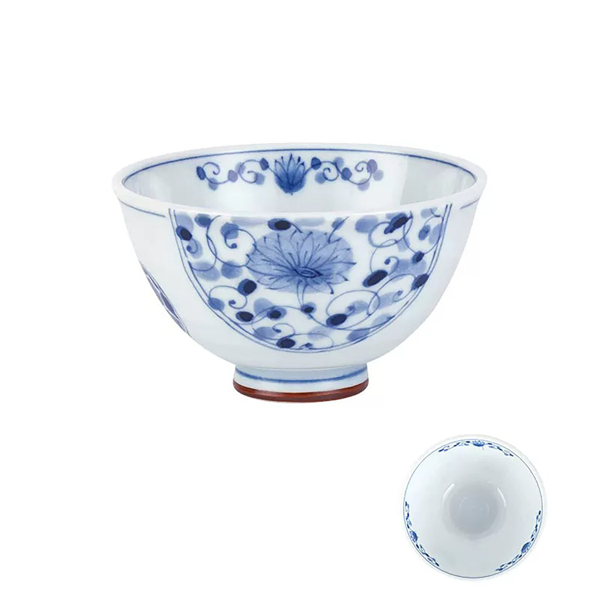 Vaisselle japonaise Rintrindo Hana Imari en porcelaine bleue et blanche