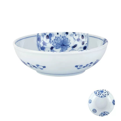 Vaisselle japonaise Rintrindo Hana Imari en porcelaine bleue et blanche