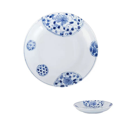 Vaisselle japonaise Rintrindo Hana Imari en porcelaine bleue et blanche