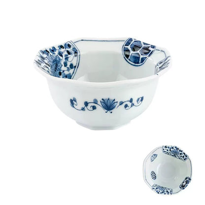 Vaisselle japonaise Rintrindo Hana Imari en porcelaine bleue et blanche