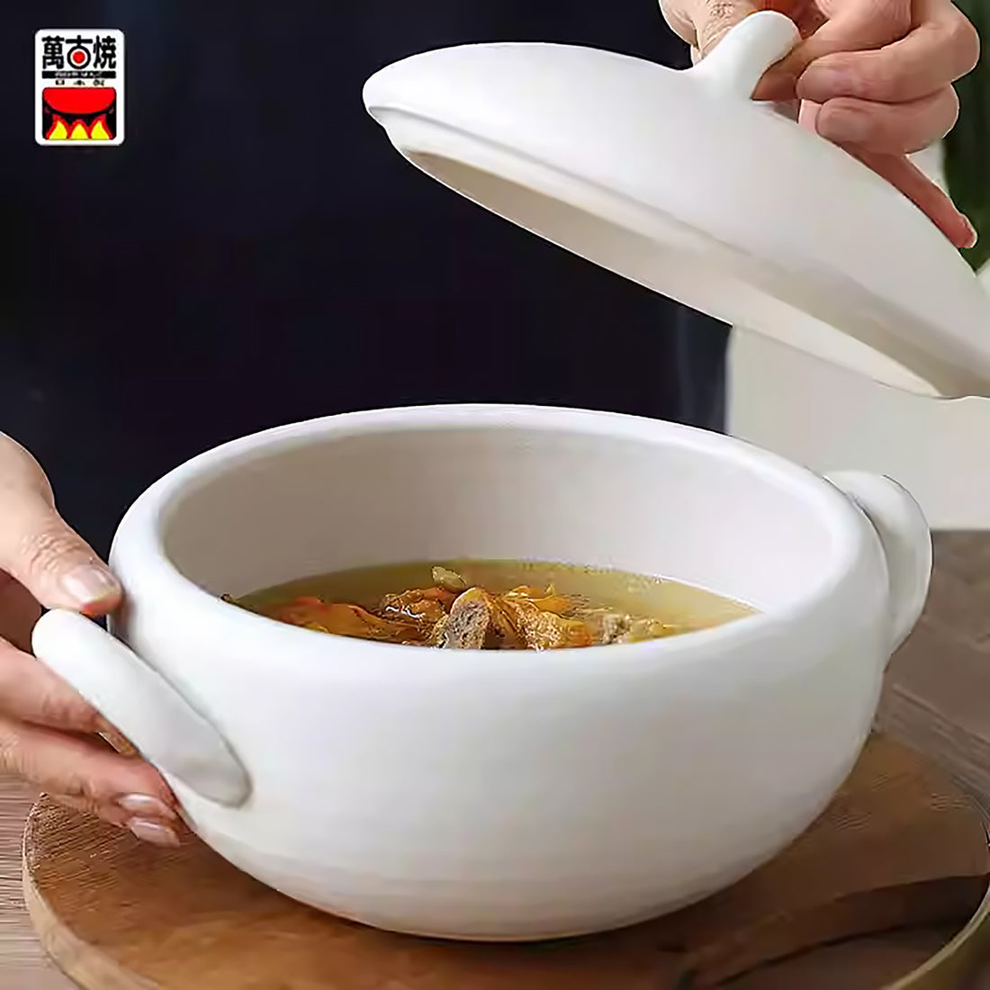 Donabe minimaliste en forme de châtaigne