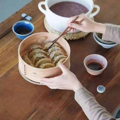 Marmite en émail avec sa vapeur Shimoyama