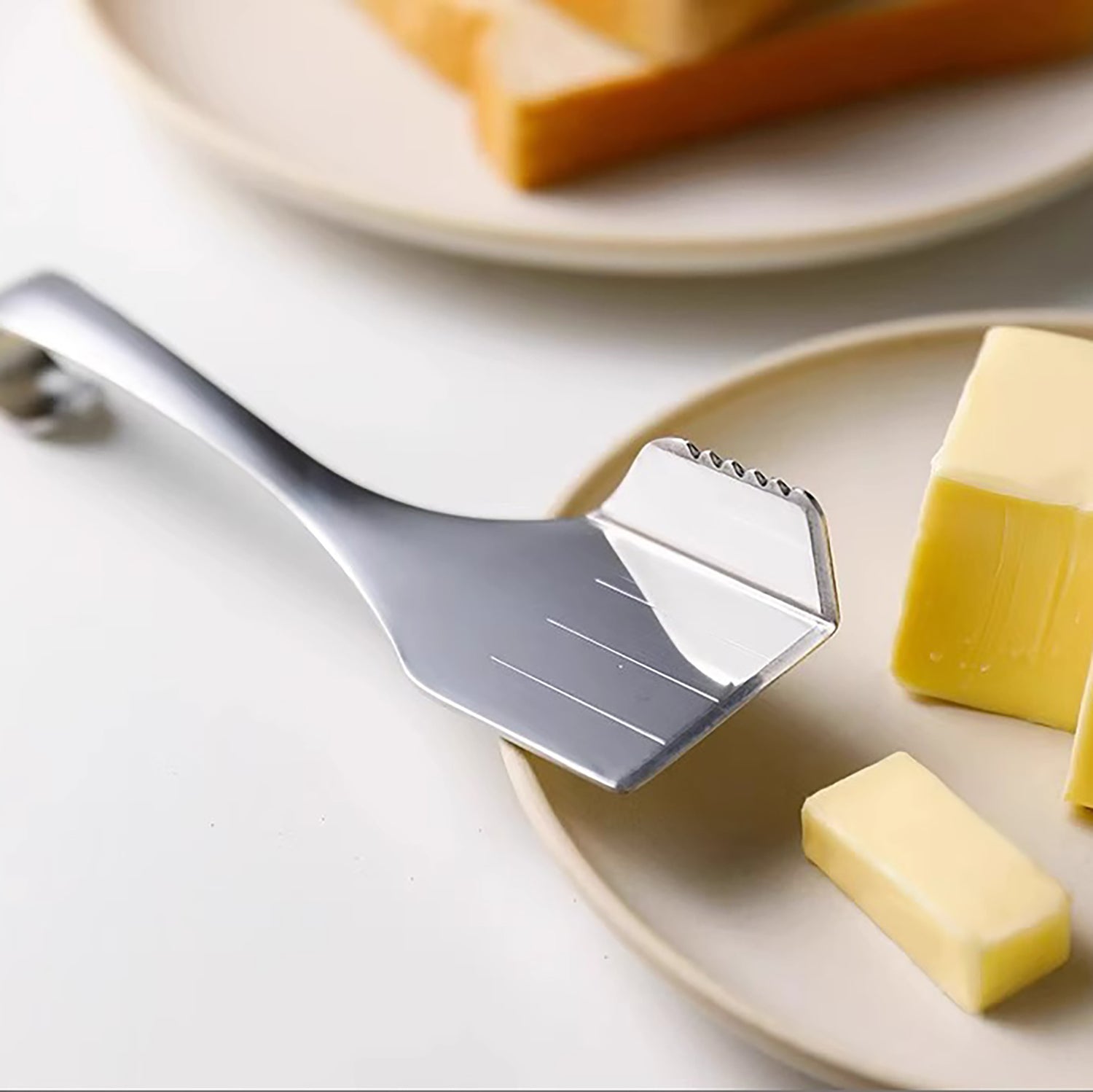 Couteau séparateur de beurre en inox avec mesure