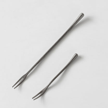 Couverts japonais en acier inoxydable avec finition mate vintage