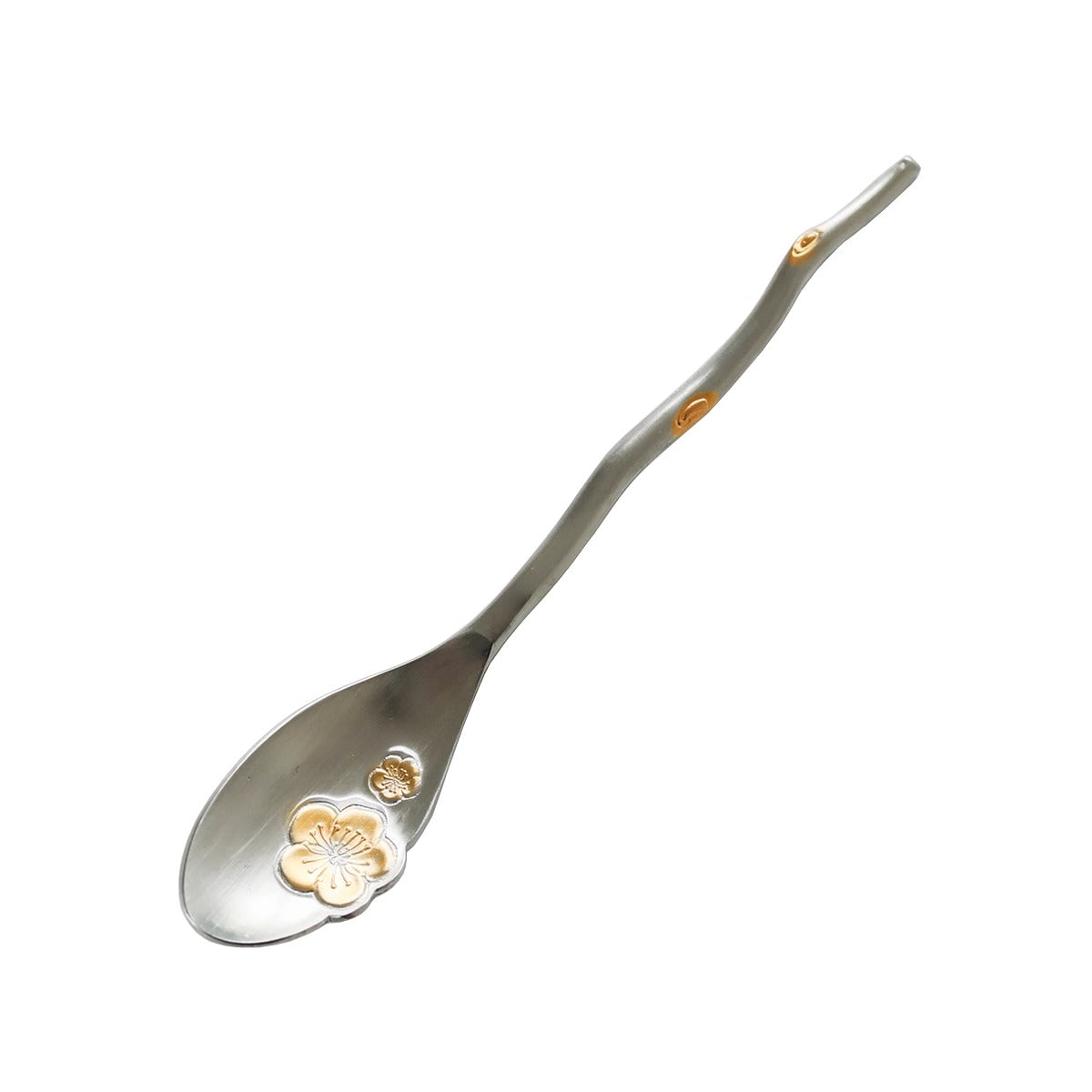 Couvert à dessert en acier inoxydable avec design Sakura 