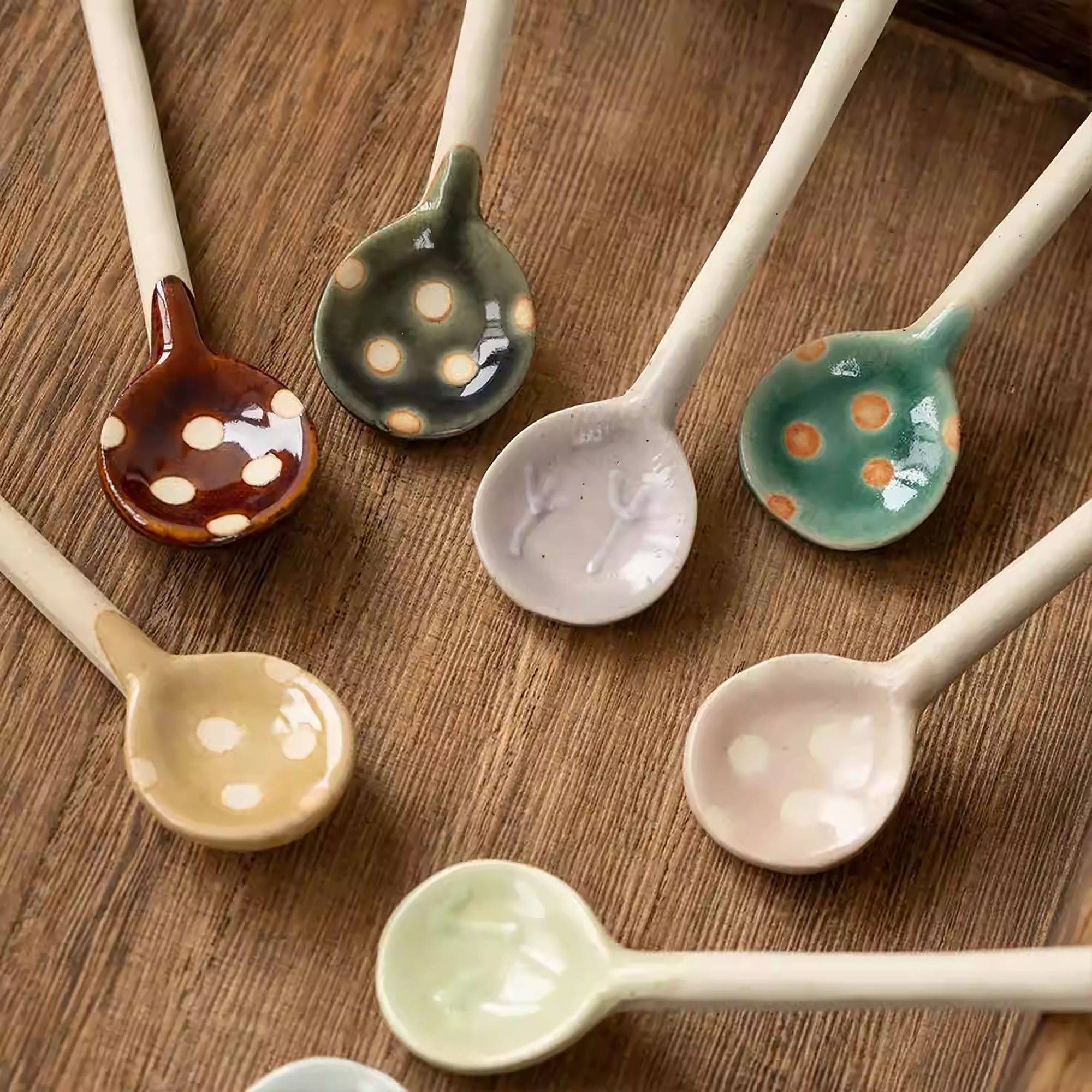 Cuillère à café en grès Minoyaki