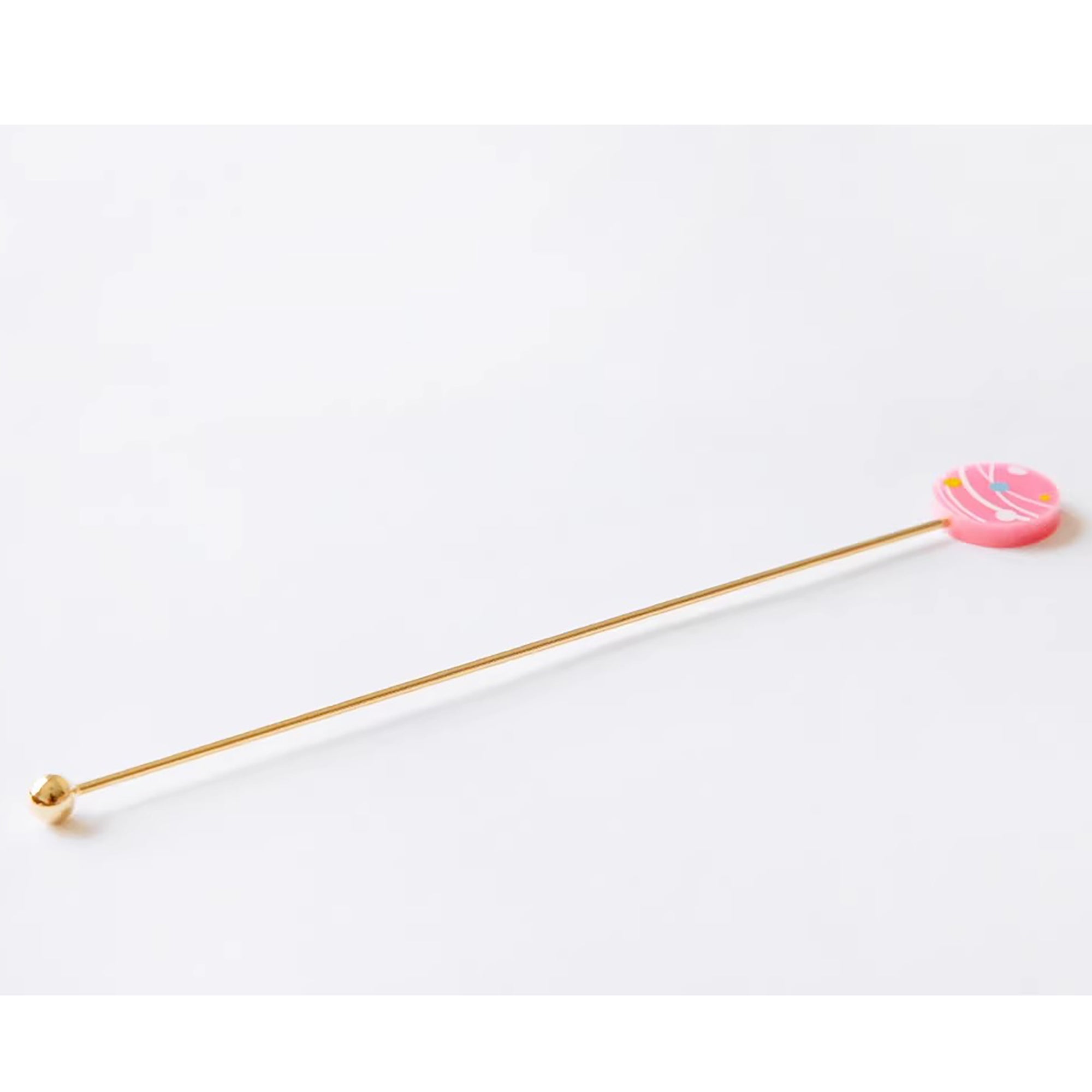 Cuillère et fourchette dessert inox doré Japon avec tige décorative