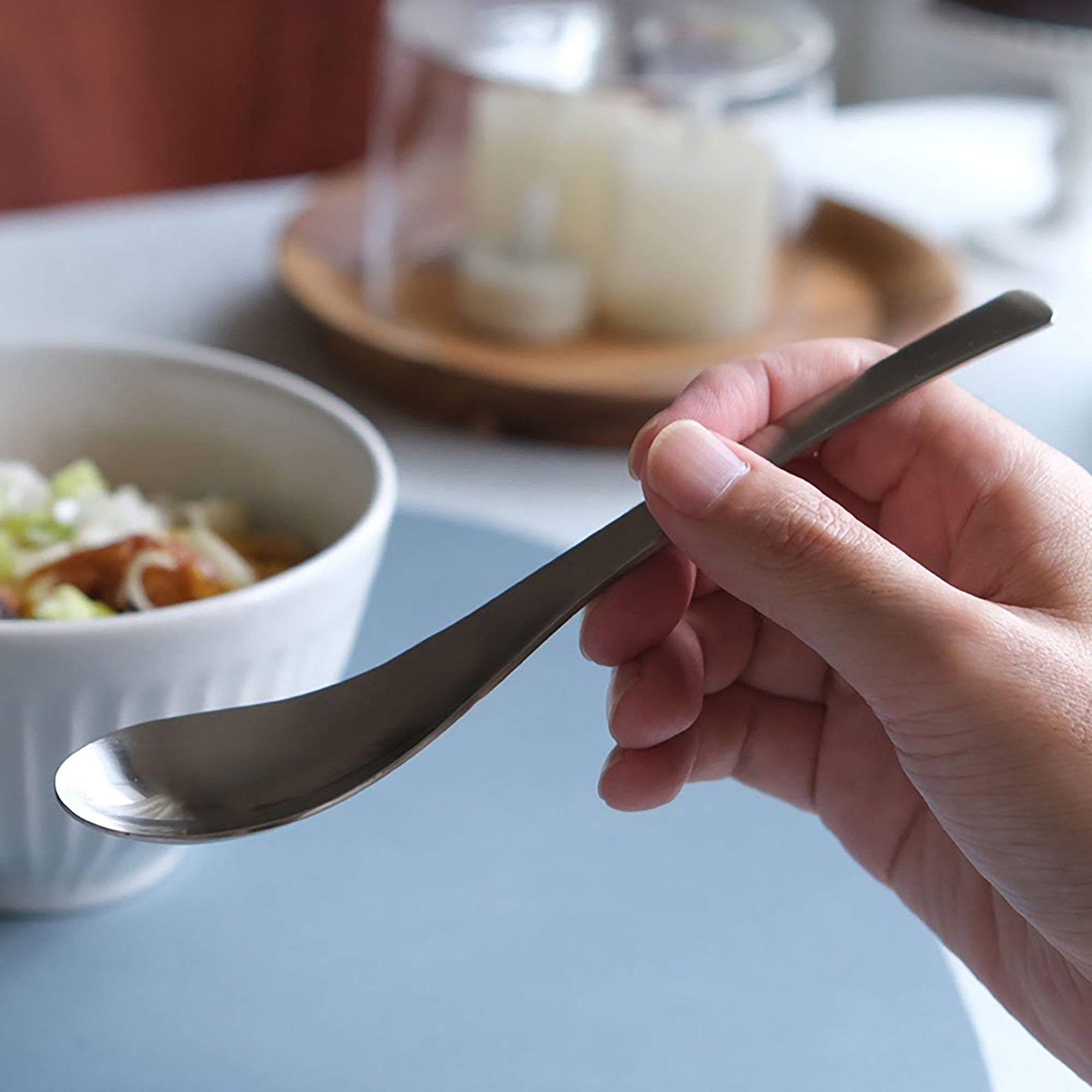 Cuillère japonaise en inox brossé Shimoyama 