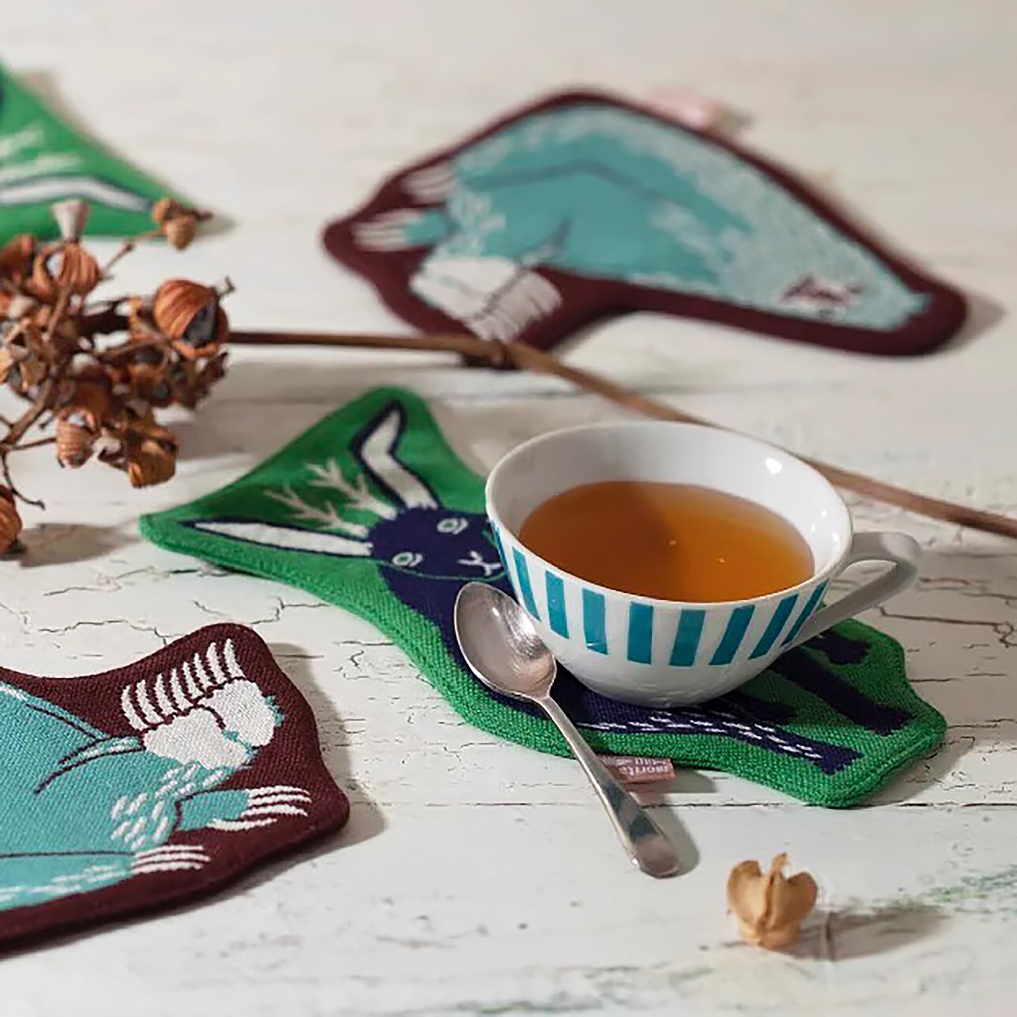 Tischsets und Untersetzer Morita MiW im japanischen Stil