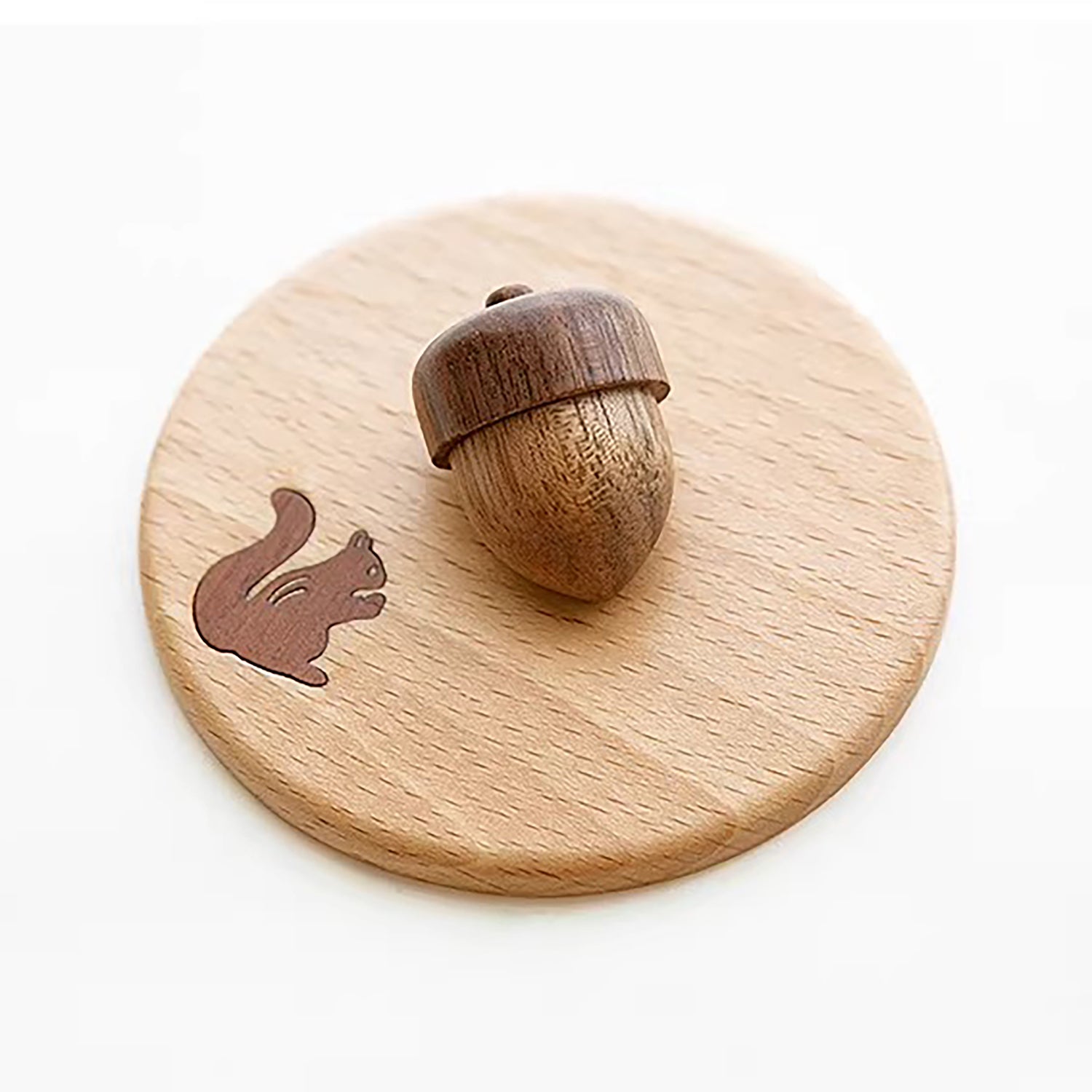 Dessous de verre en bois incrusté