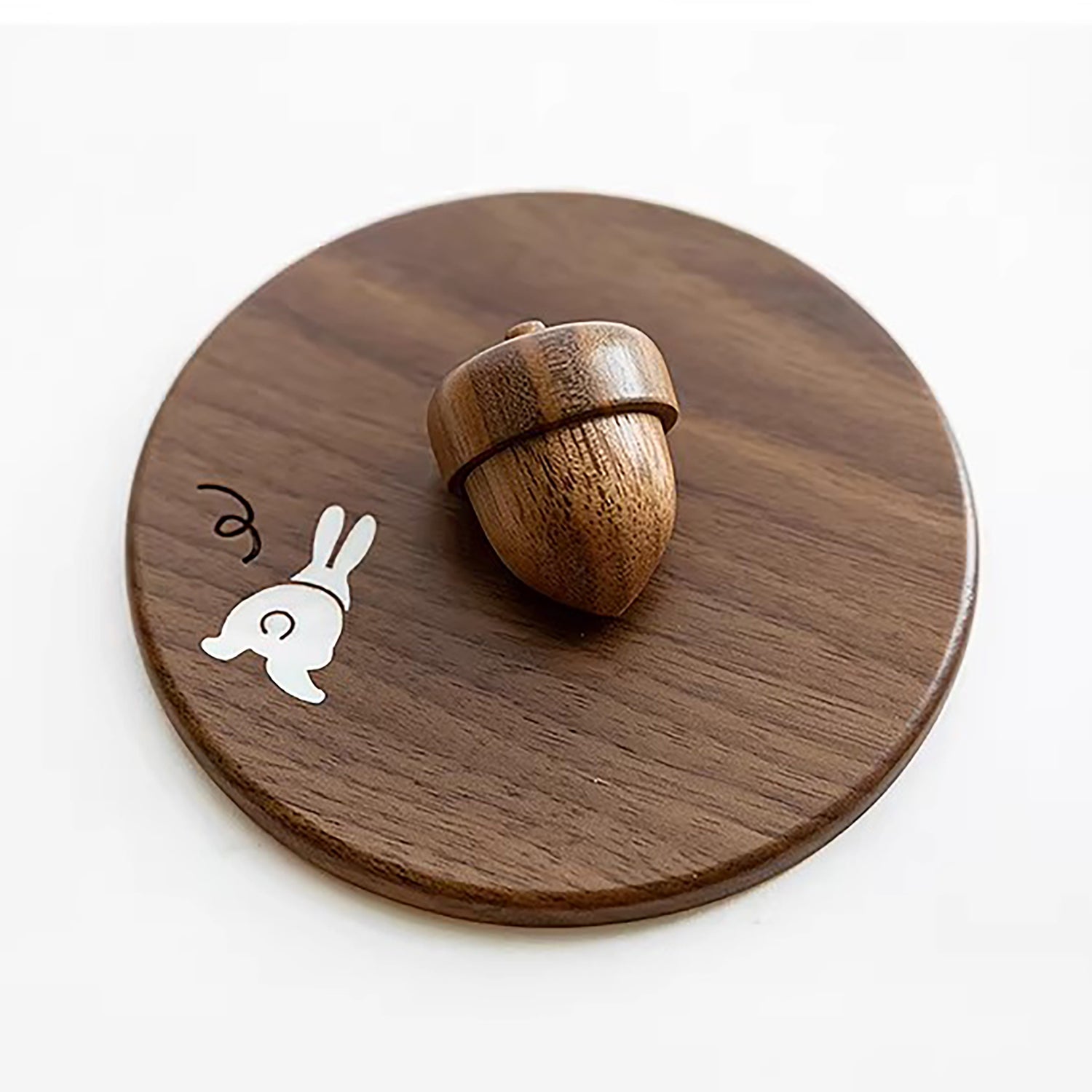 Dessous de verre en bois incrusté