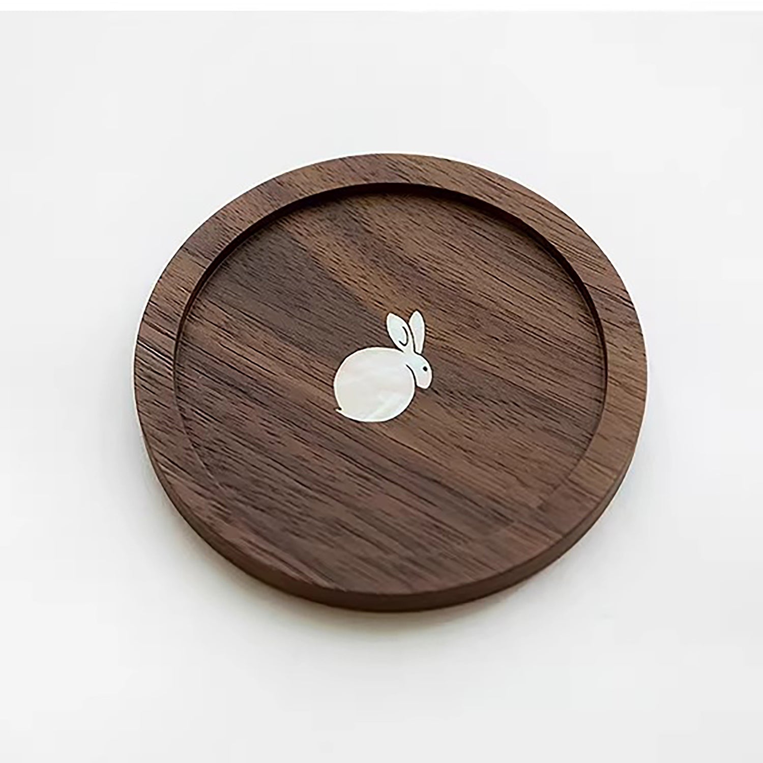 Dessous de verre en bois incrusté
