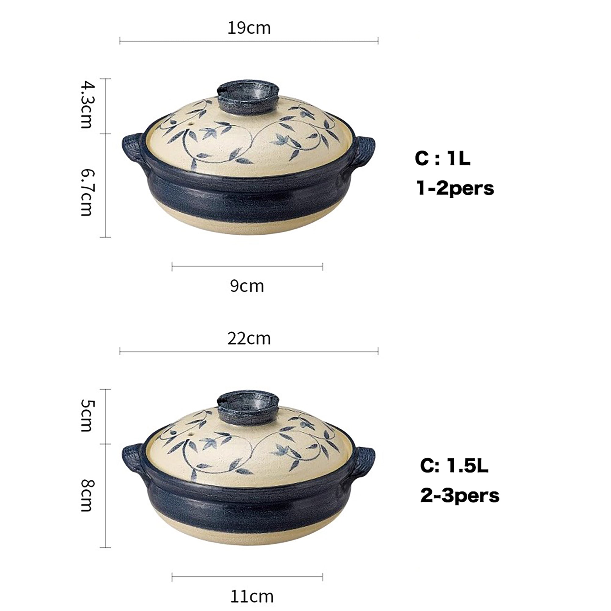 Donabe Banko-yaki motif Karakusa