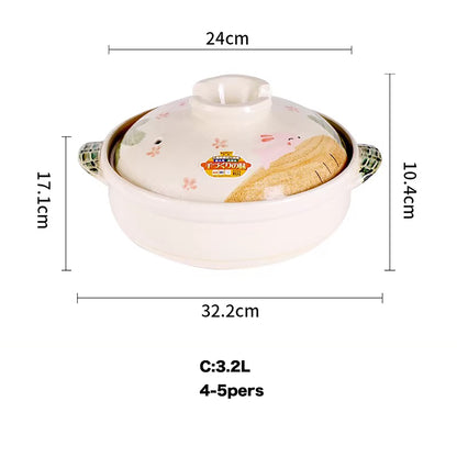 Donabe Banko-yaki fait main avec motif lapin