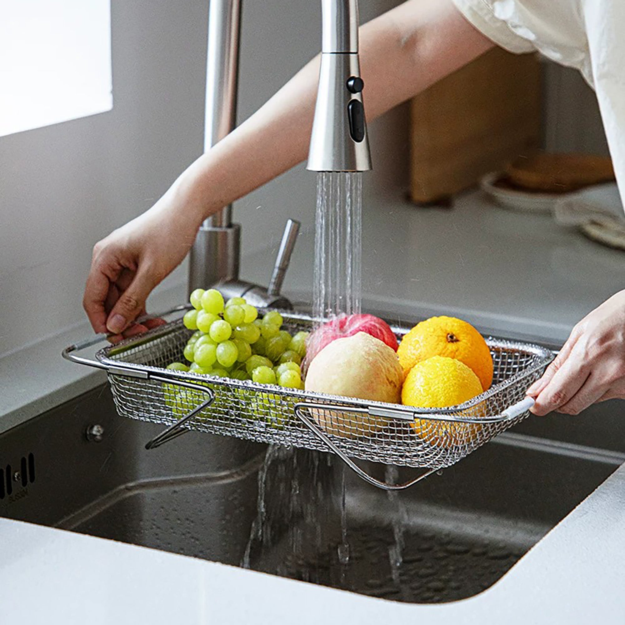Égouttoir extensible en inox Shimoyama