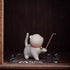 Porte-encens en céramique chaton de Jingdezhen