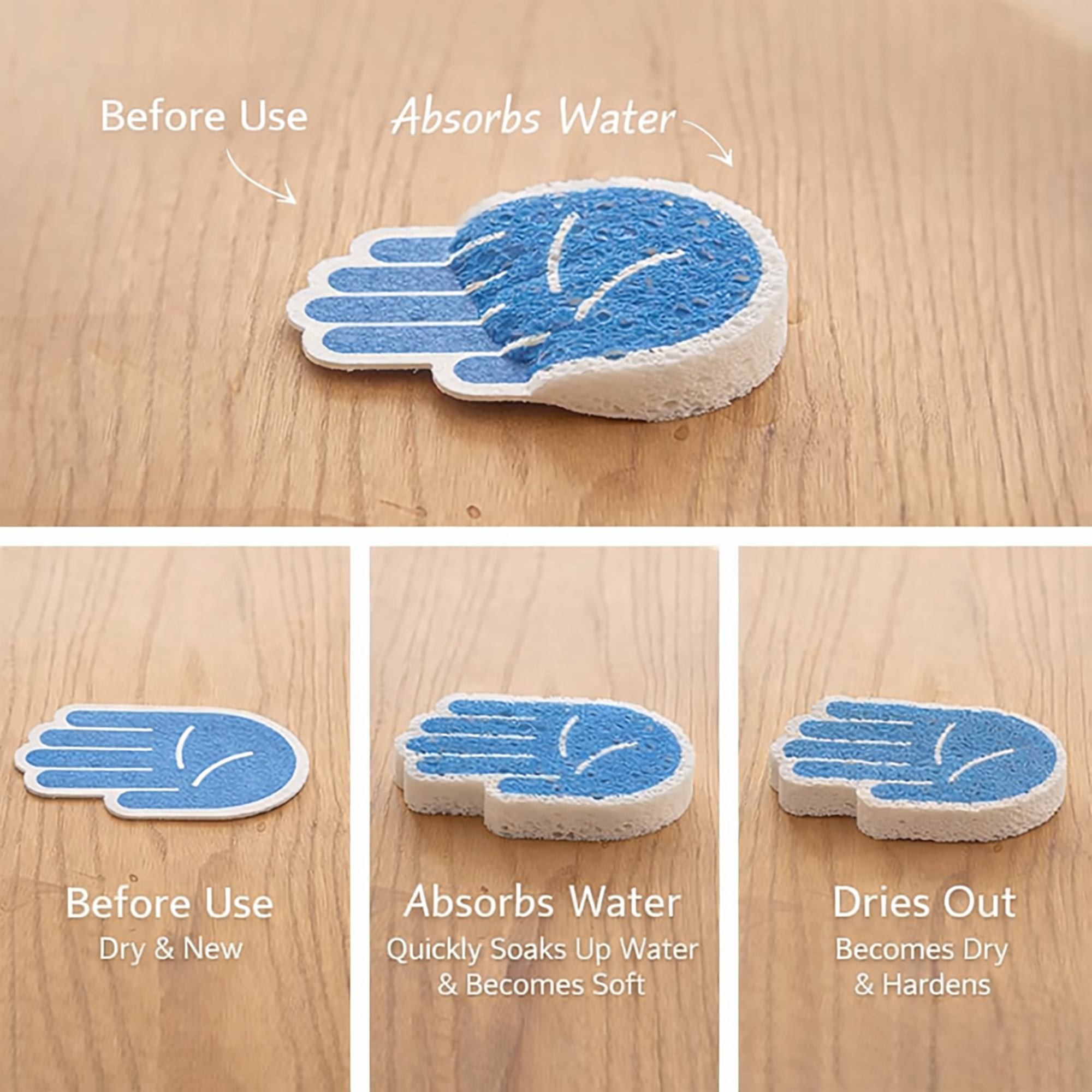 Éponges en cellulose naturelle Shimoyama