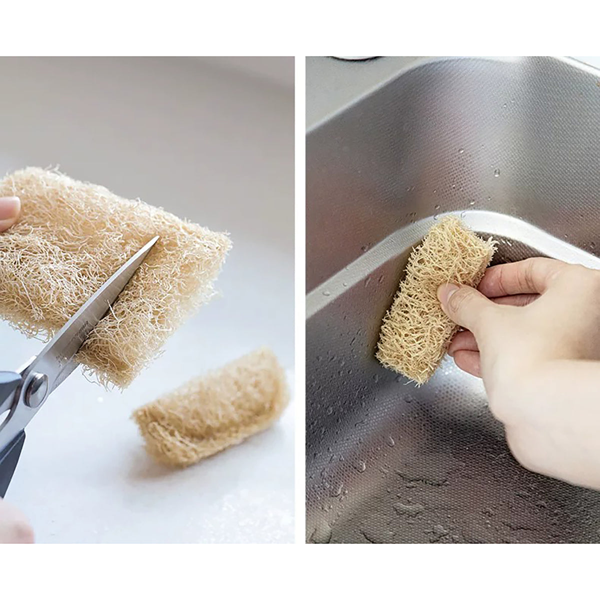 Éponge vaisselle en luffa naturel Shimoyama 