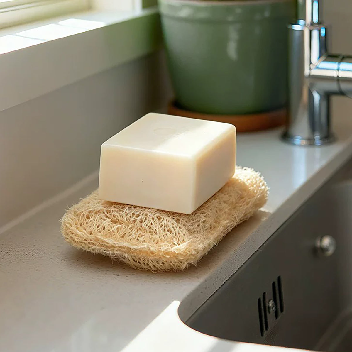 Éponge vaisselle en luffa naturel Shimoyama 