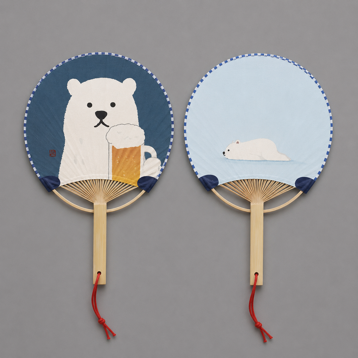 Mini éventail japonais uchiwa