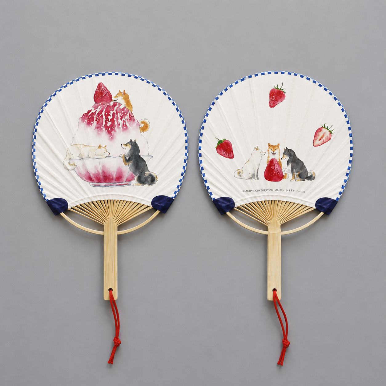 Mini éventail japonais uchiwa