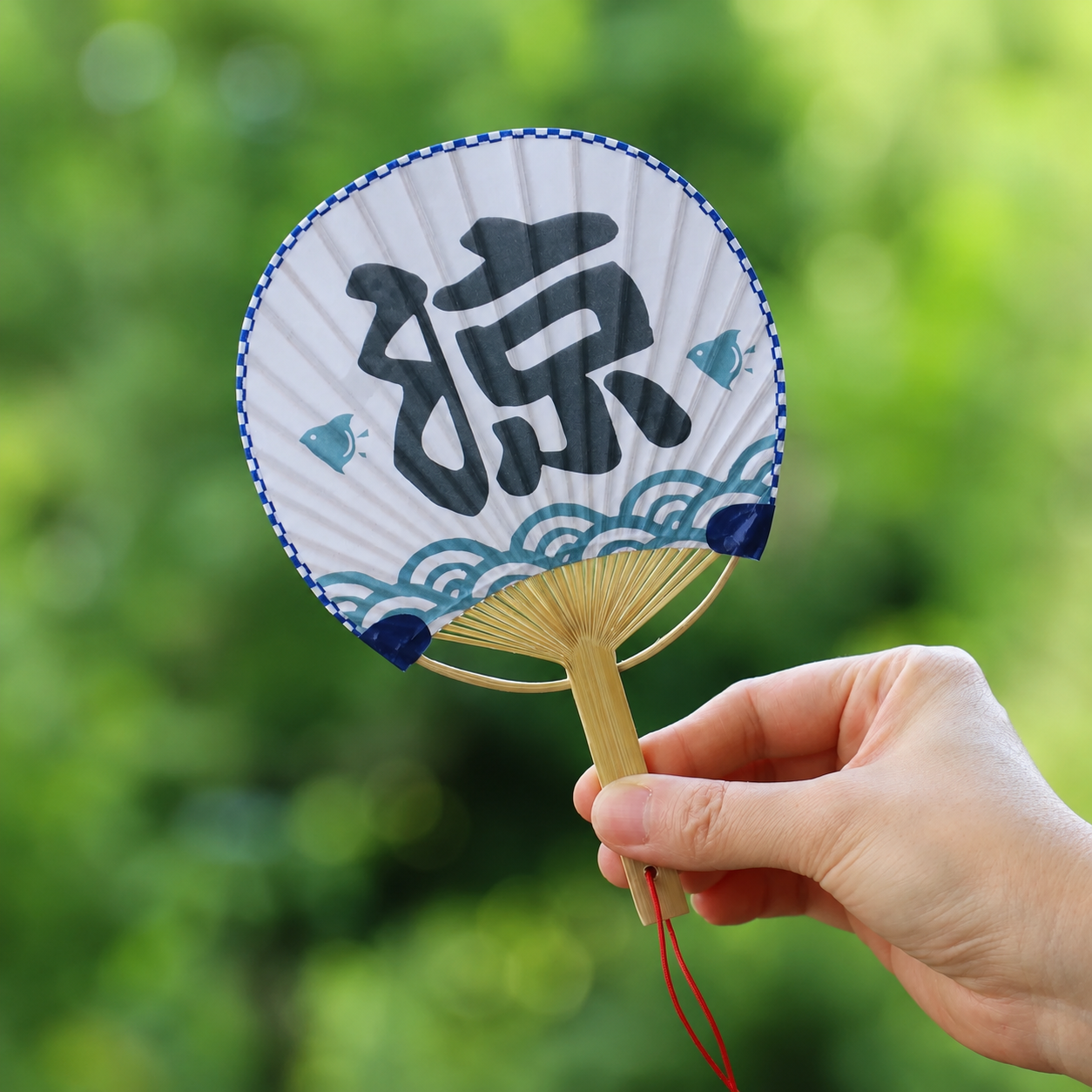 Mini éventail japonais uchiwa