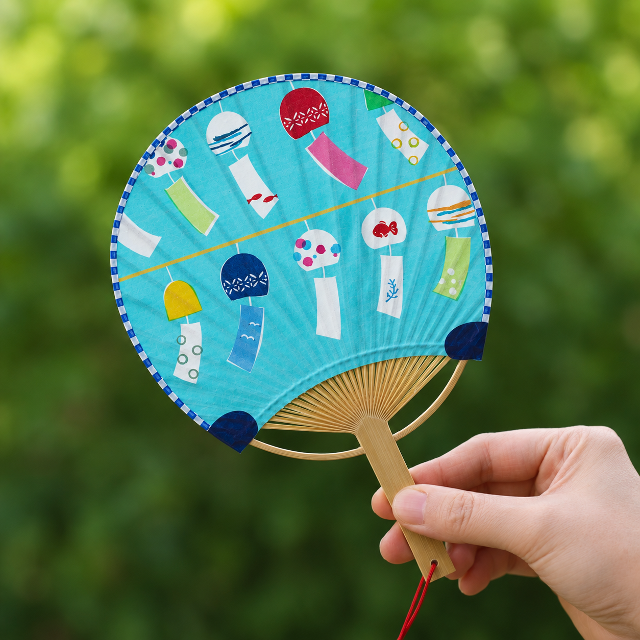 Mini éventail japonais uchiwa