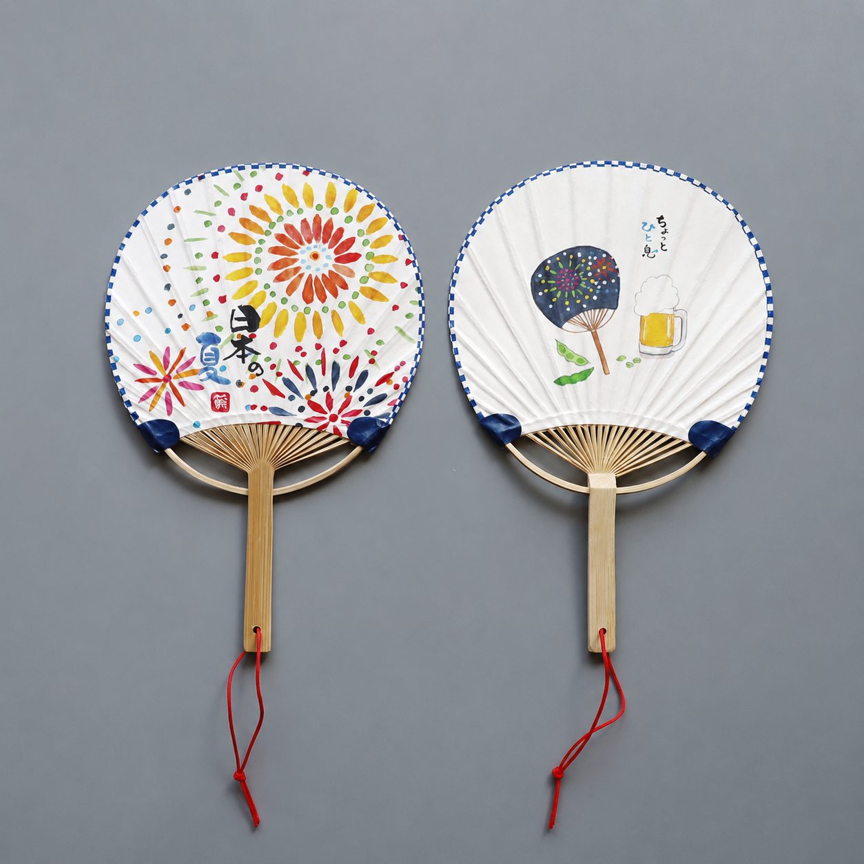Mini éventail japonais uchiwa