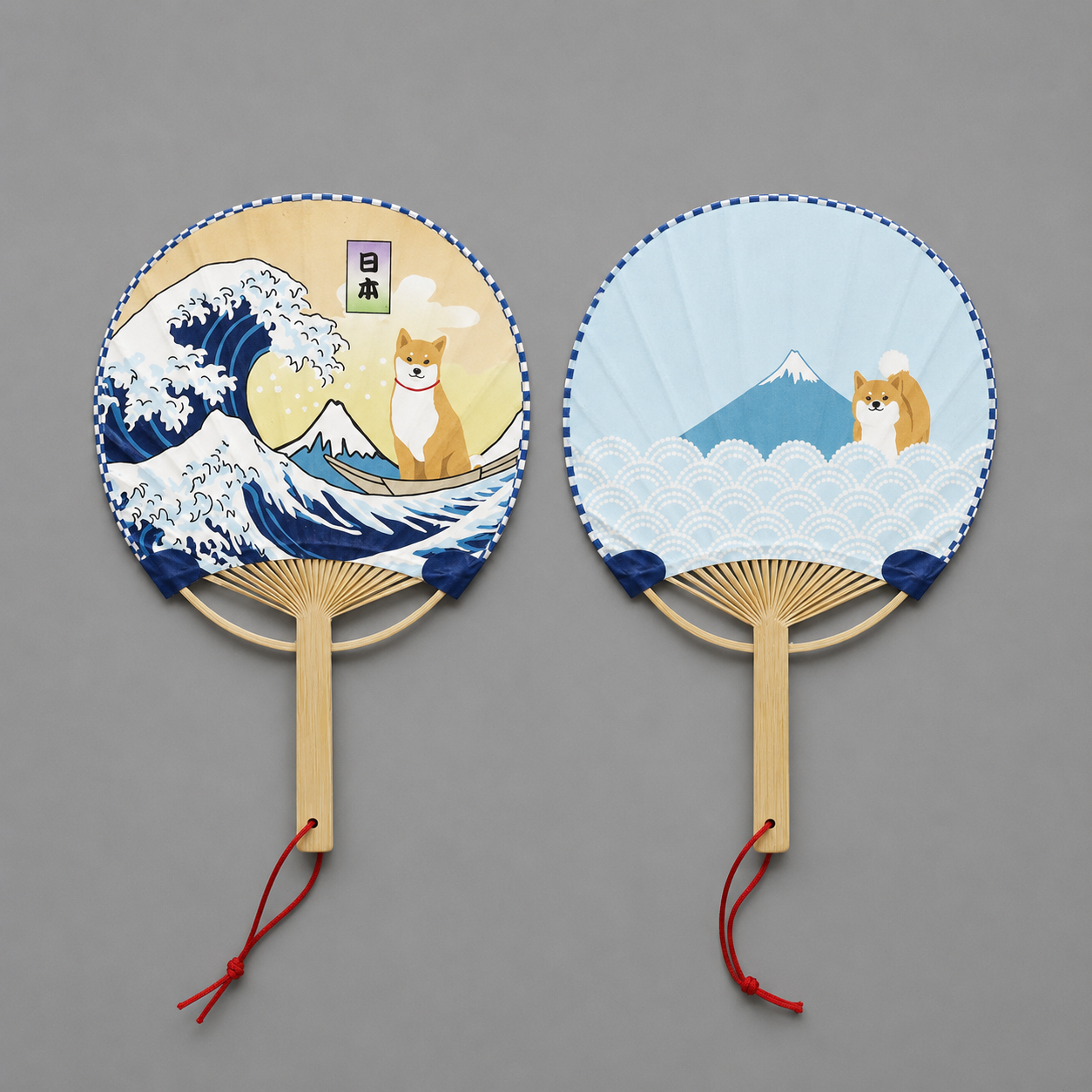 Mini éventail japonais uchiwa