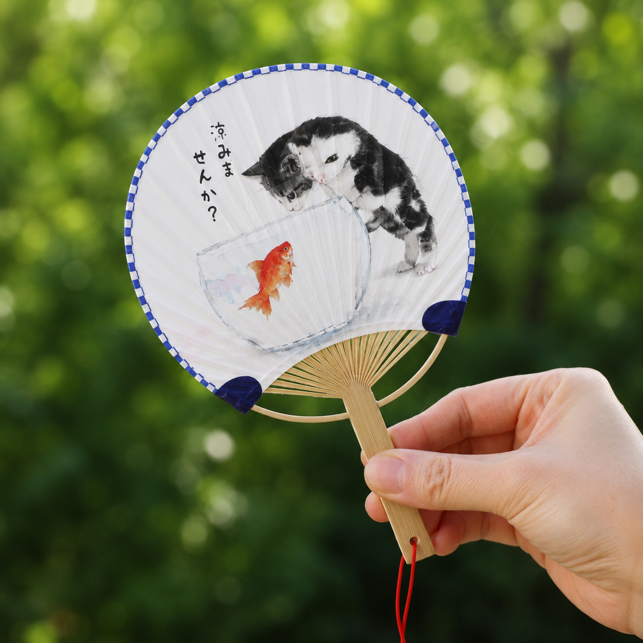 Mini éventail japonais uchiwa