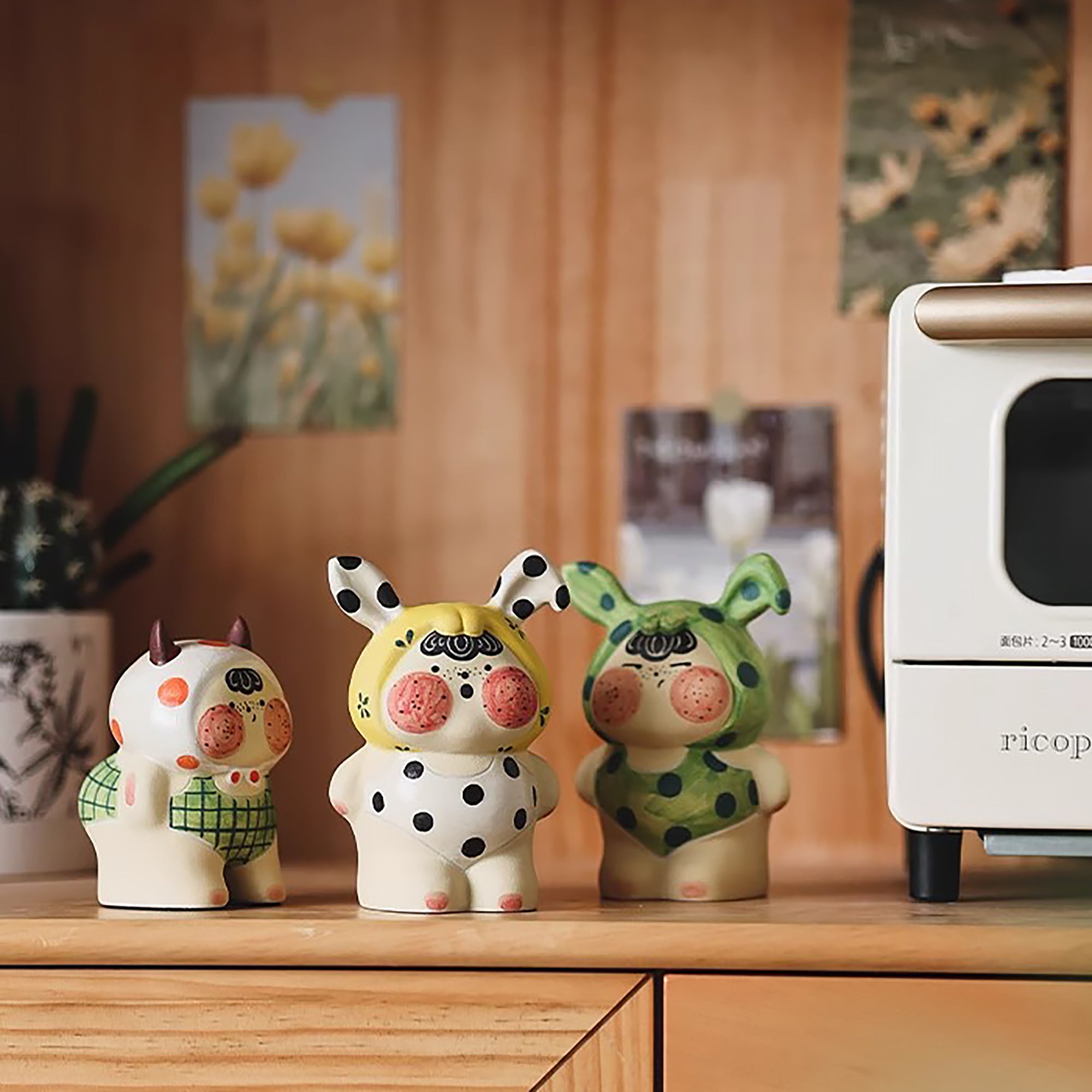 Handgefertigte Keramikpuppenfigur