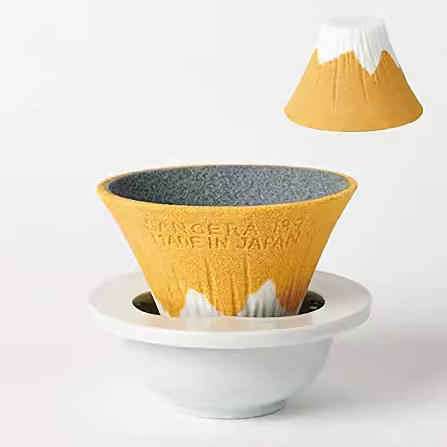 Filtre à café en céramique Arita-yaki « Mont Fuji »