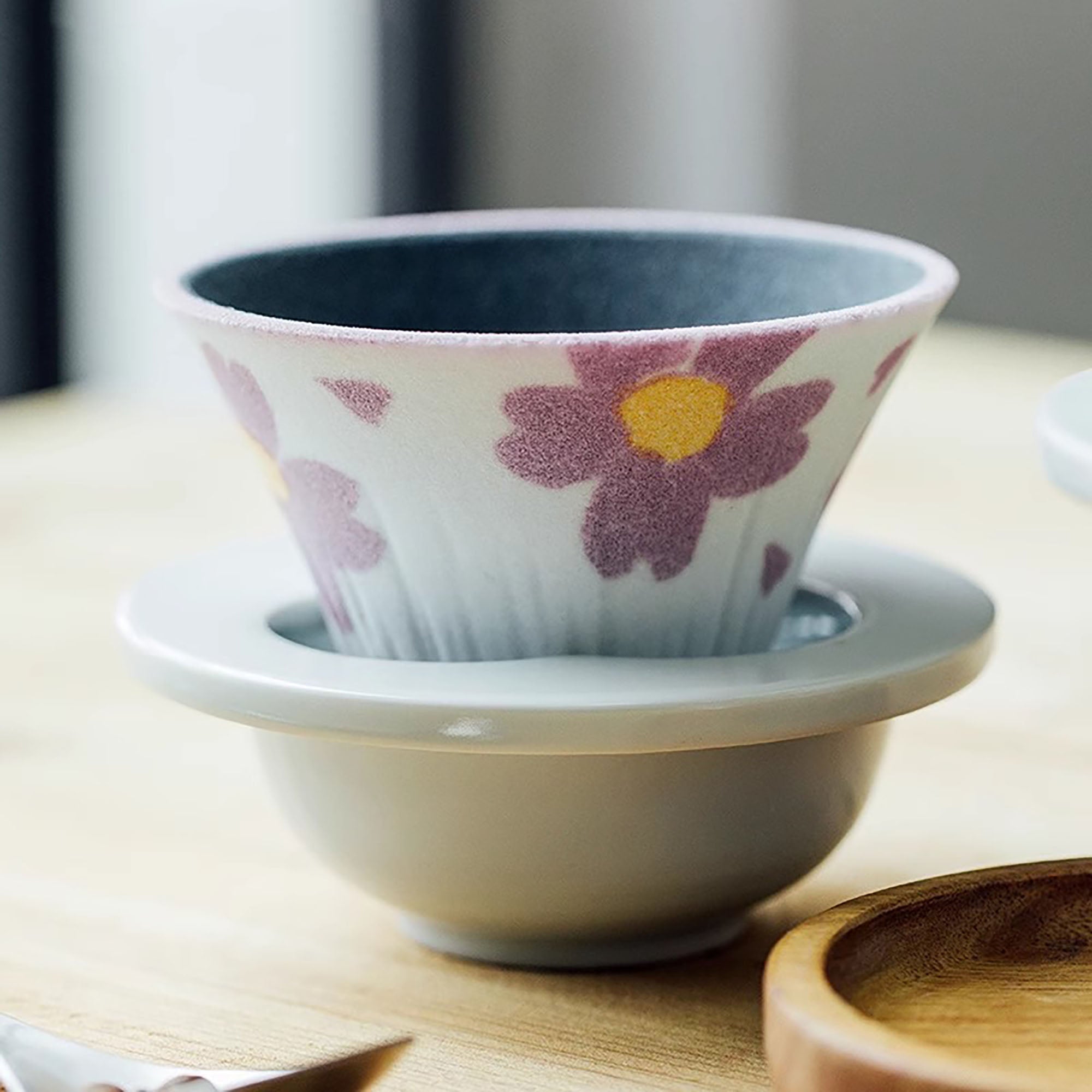 Filtre à café en céramique Arita-yaki « Mont Fuji »