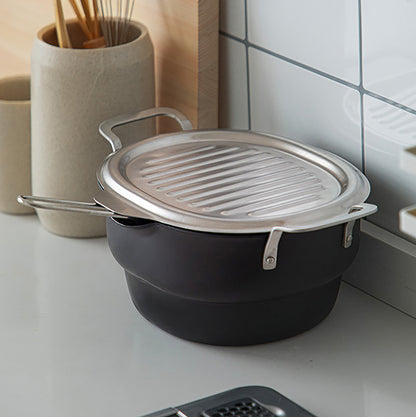 Friteuse ovale en fonte Shimoyama 