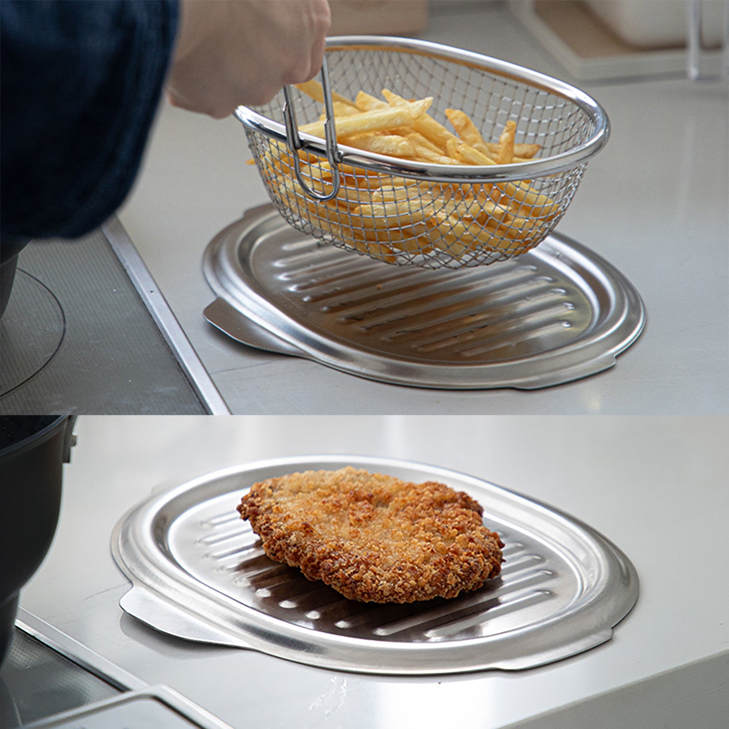 Friteuse ovale en fonte Shimoyama 