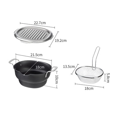 Friteuse ovale en fonte Shimoyama 