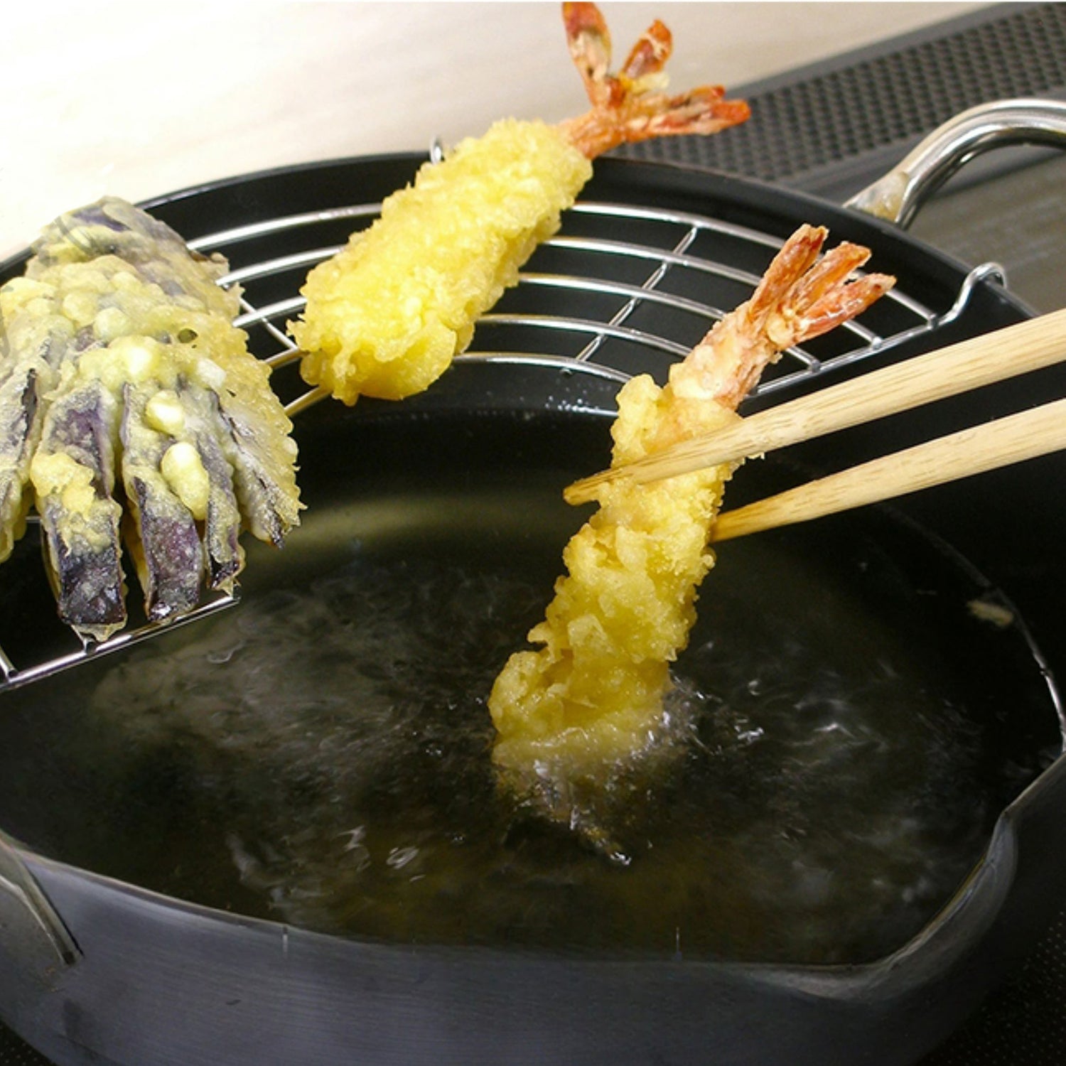 Friteuse japonaise en fer nitruré River Light