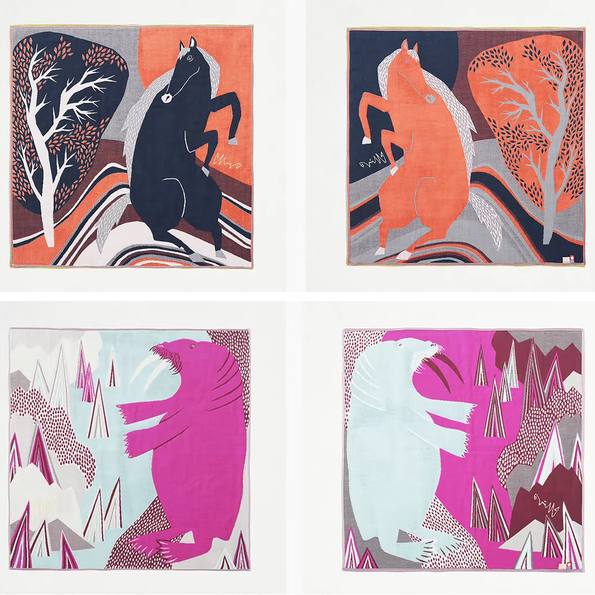 Furoshiki artistique en cotton Morita MiW multifonction