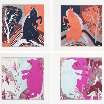 Furoshiki artistique en cotton Morita MiW multifonction