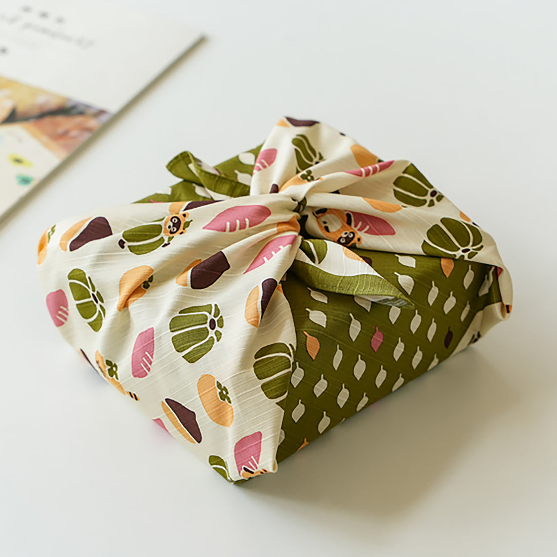 Furoshiki japonais en coton avec Motifs traditionnels Hamamonyo