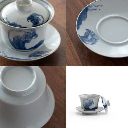 Gaiwan en céramique Série Écoute de la mer