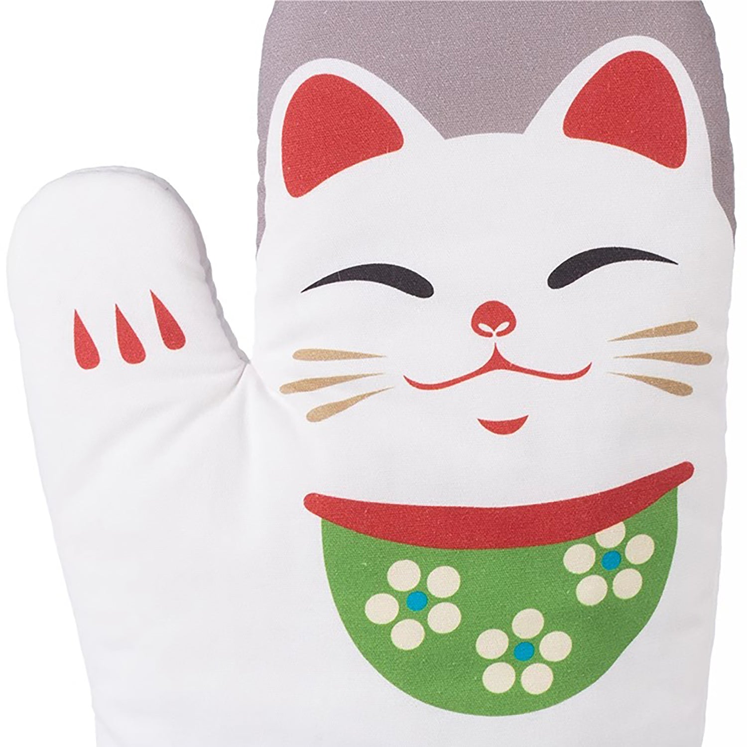 Gant de cuisine Shimoyama avec motif chat porte-bonheur
