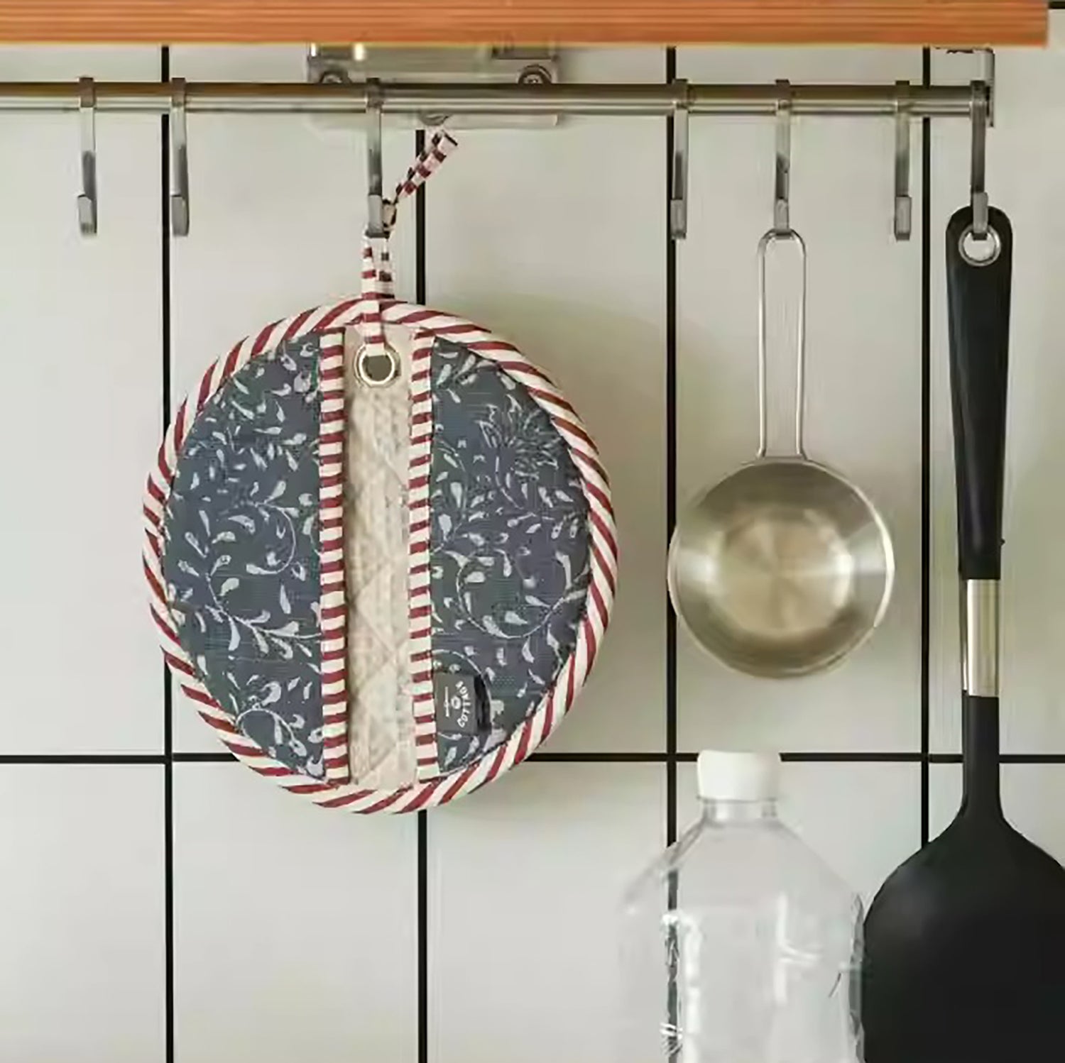 Manique ronde multifonction en coton teint à la main du Japon