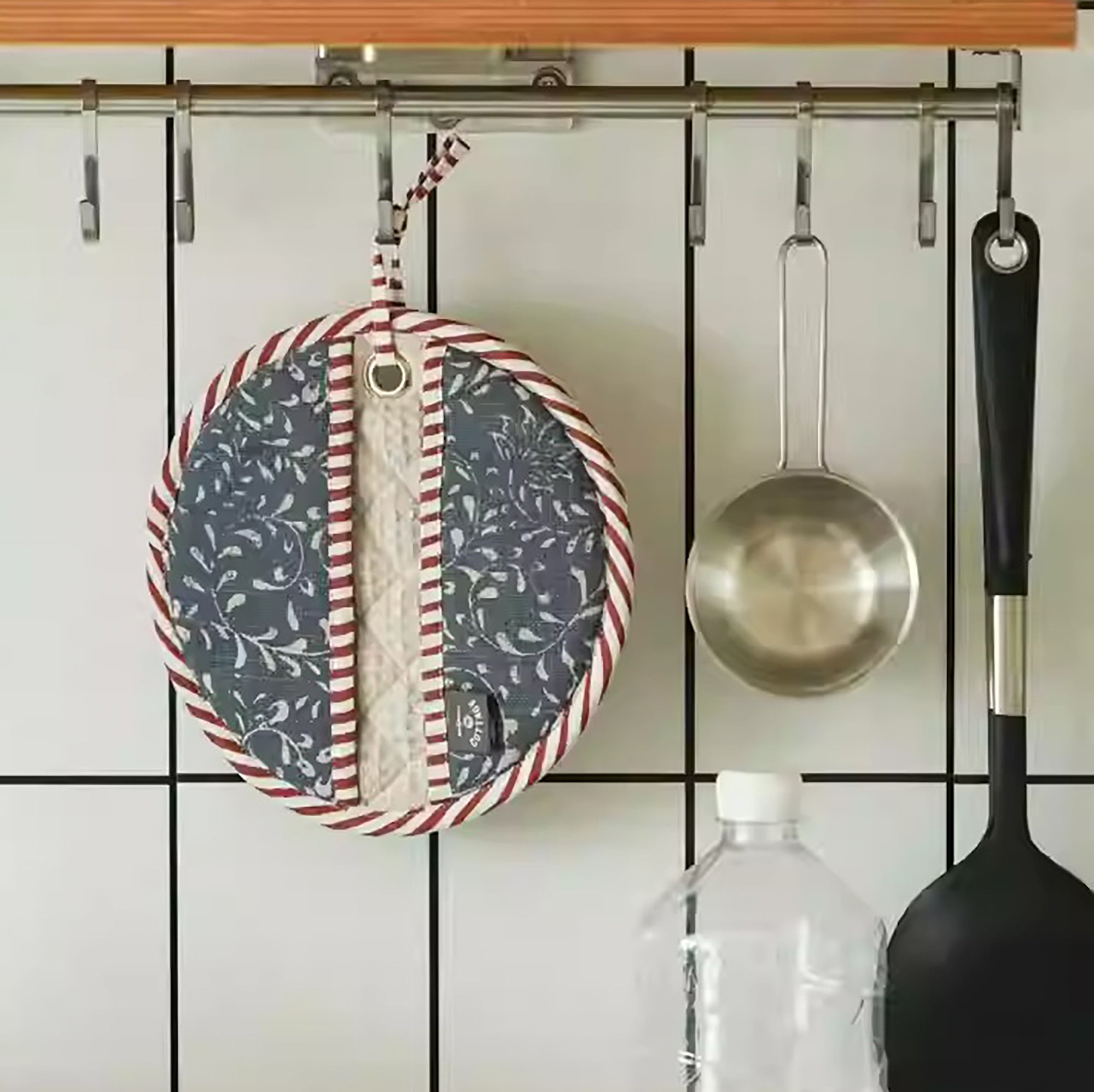 Manique ronde multifonction en coton teint à la main du Japon