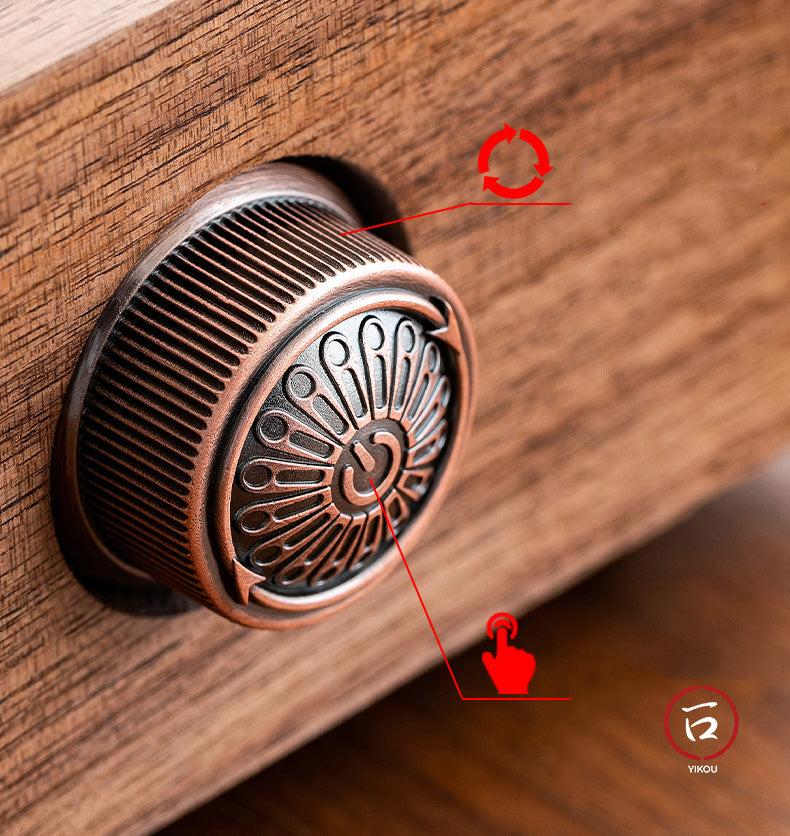 Réchaud électrique en noyer