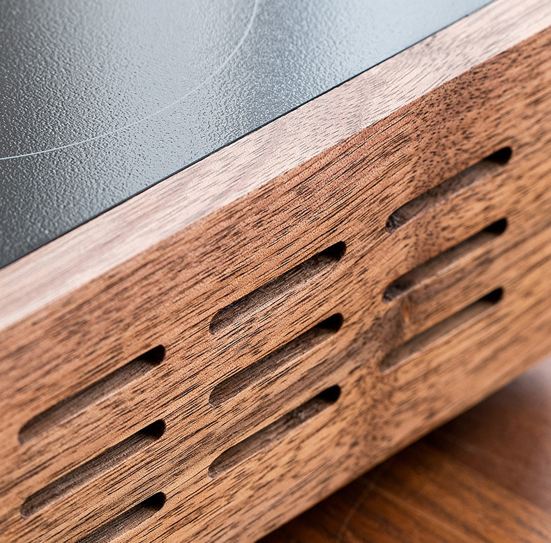 Réchaud électrique en noyer