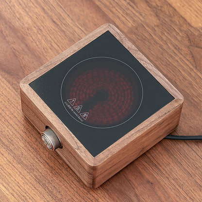 Réchaud électrique en noyer