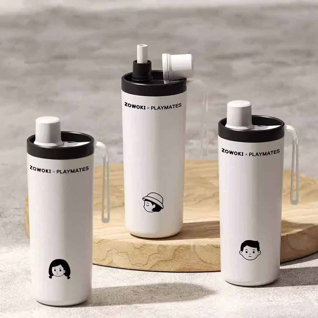 Gobelet isotherme ZOWOKI 800ml en acier inoxydable avec revêtement céramique intérieur, double mode paille ou direct, étanche et facile à nettoyer.