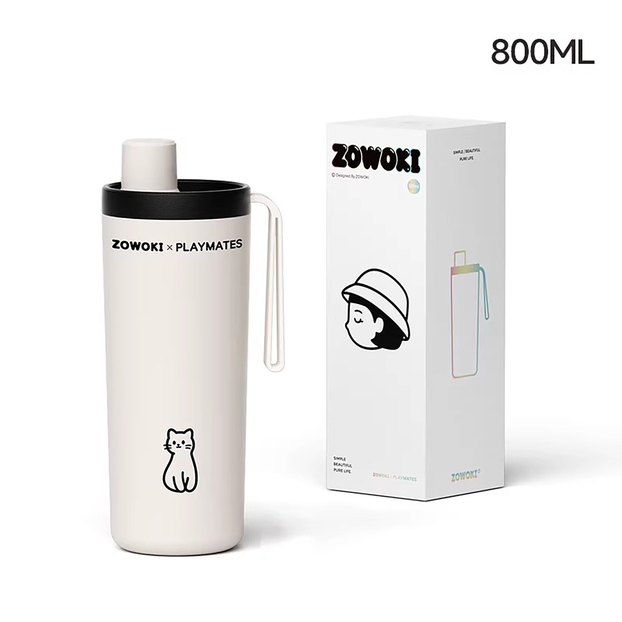 Gobelet isotherme 800ml avec revêtement céramique intérieur